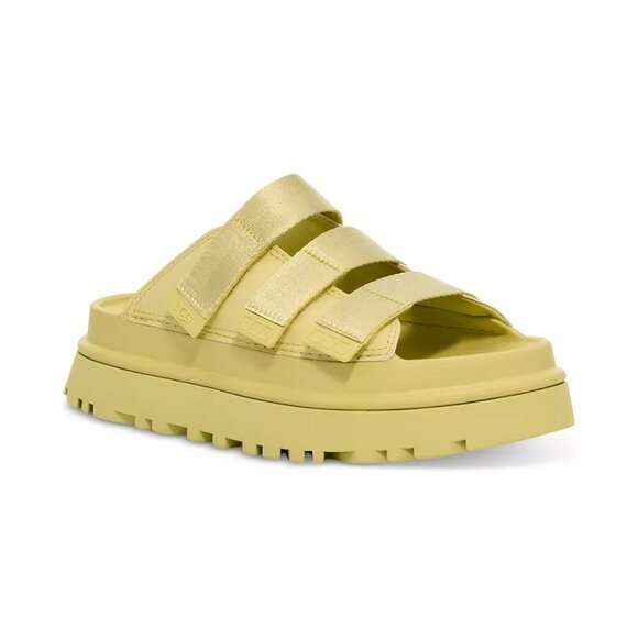 UGG Goldenglow Slide Platform Sandals NIB Women’s 10 Golden Apple - Picture 1 of 11